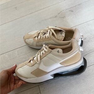 Nike Women's Cream and White Sneakers